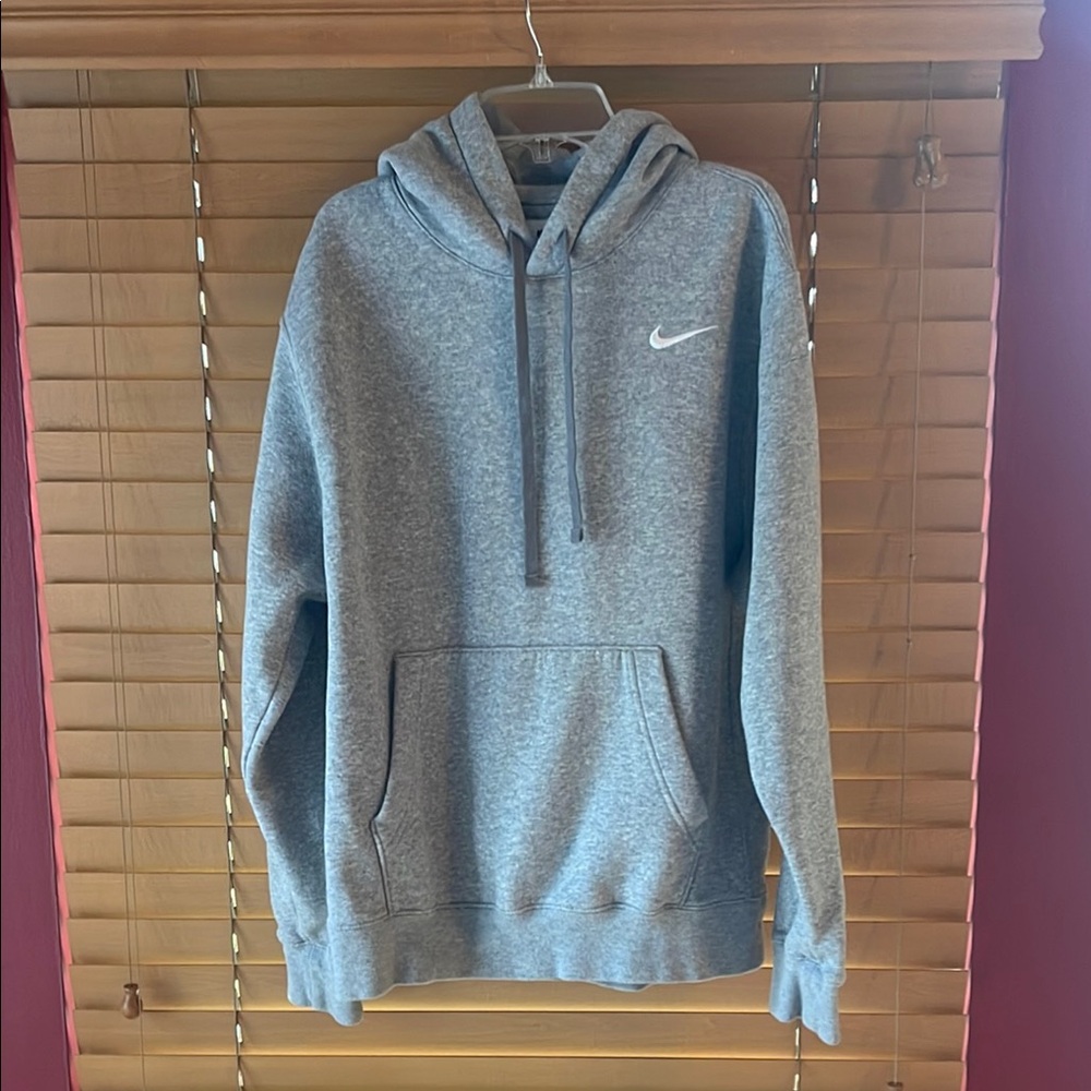 Nike Men's Gray Hoodie Medium